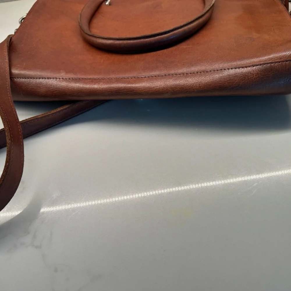 American West handmade Leather Studded bag